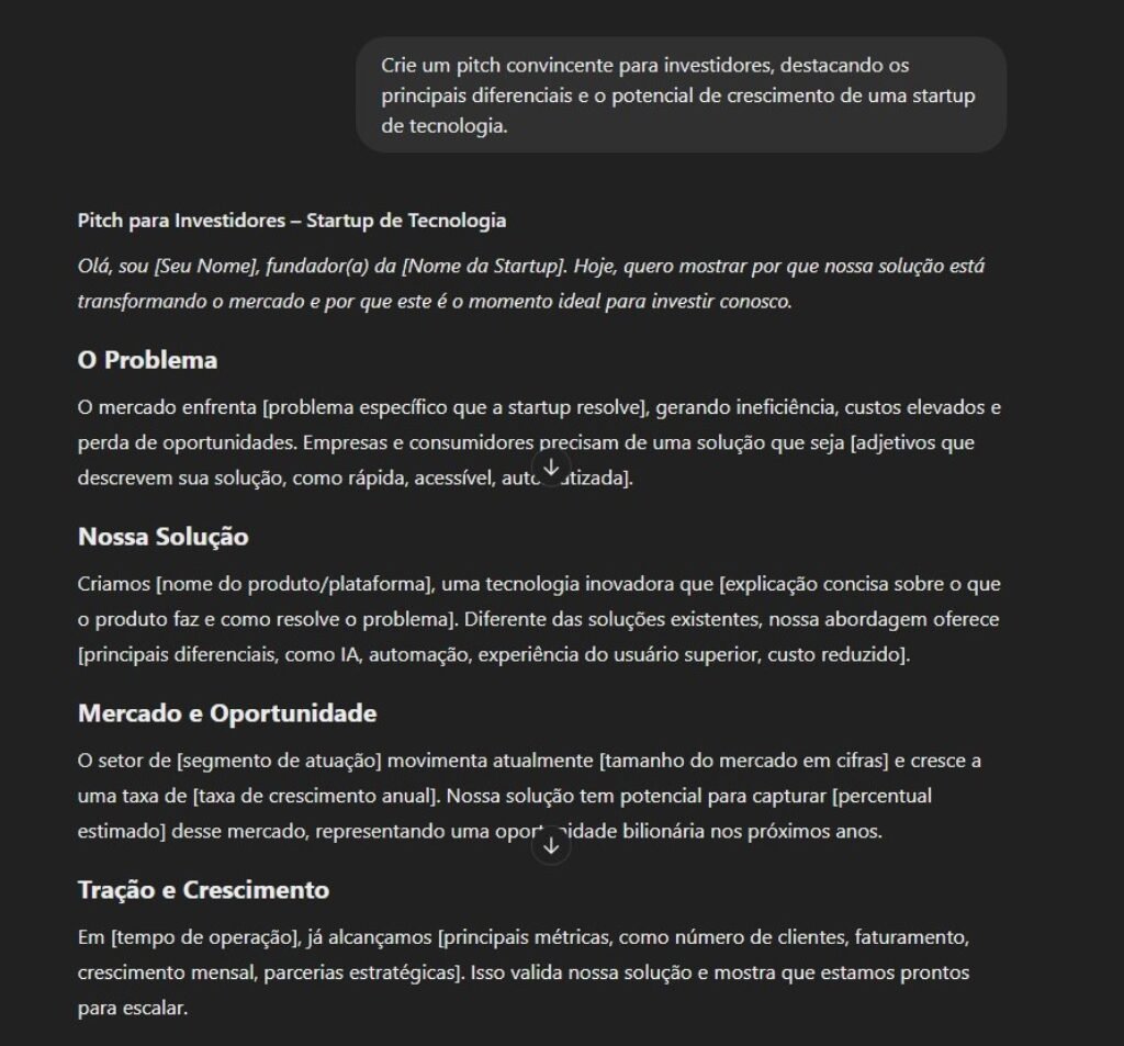 prompt para pitch de vendas 1