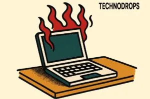 Notebook esquentando muito pode ser sinal de atenção. Imagem gerada por IA para TechnoDrops
